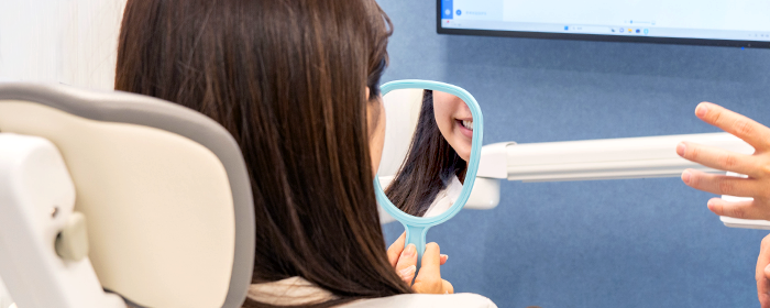 経過観察時の歯の確認