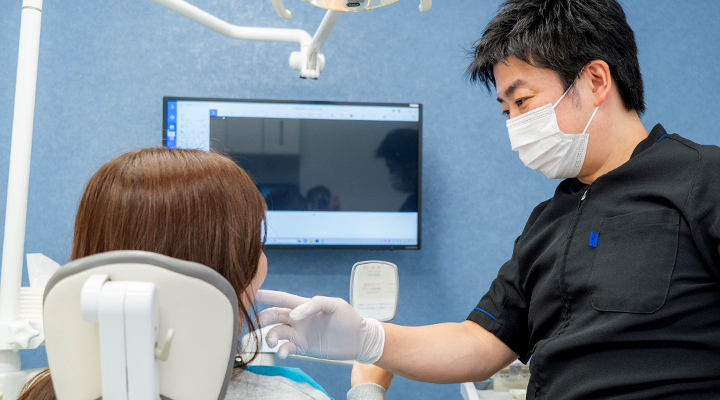 再来院時の問診の様子