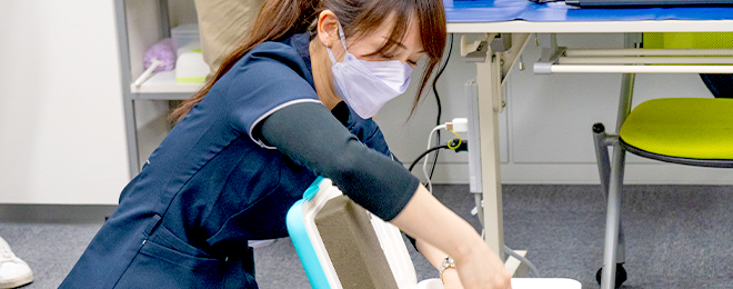 巡回健診業務の様子