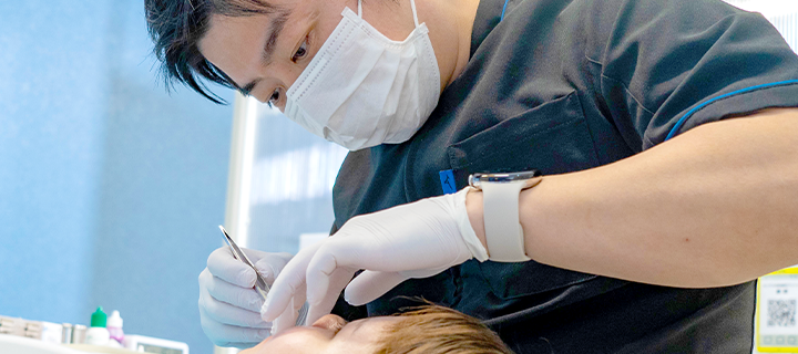 口腔検査の様子