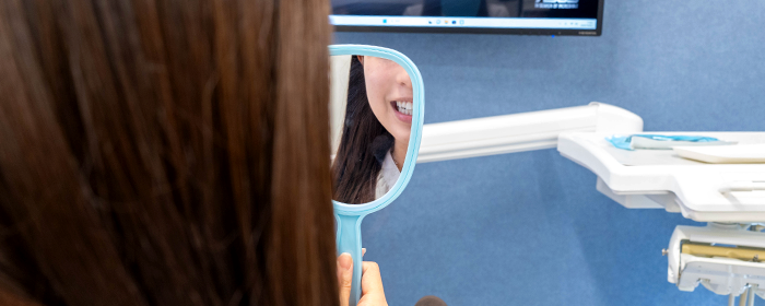 経過観察時の歯の確認