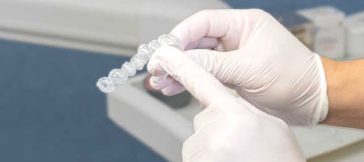 マウスピースをお渡し、一緒に使い方を説明