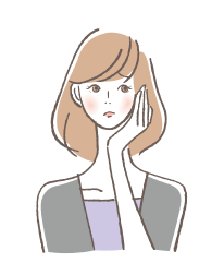 コンパス歯科クリニック蕨 困ってる女性のイラスト